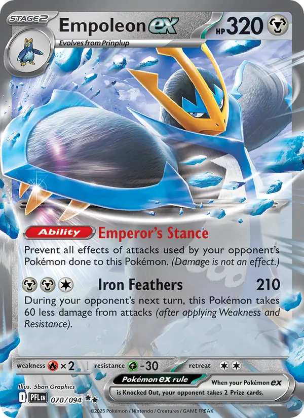 high-1238.webp Empoleon ex - Phantasmal Flames - 070 - Obrázek 1
