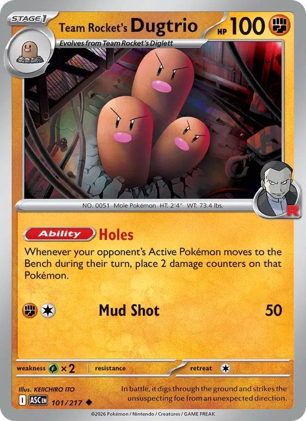 high-841.webp Team Rocket's Dugtrio - Ascended Heroes - 101 - Obrázek 1