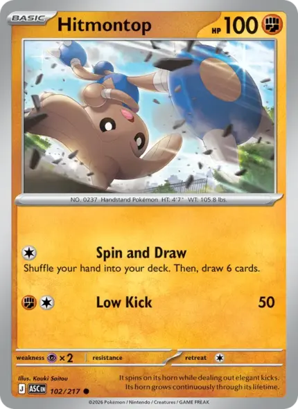 Hitmontop - Ascended Heroes - 102