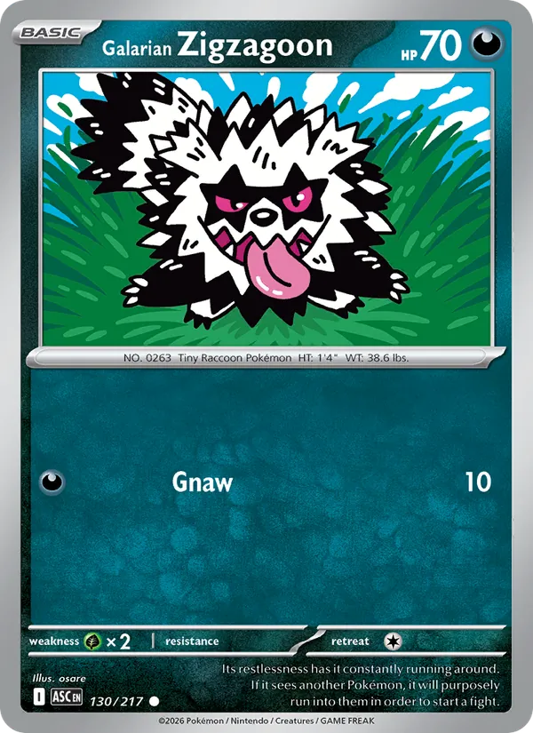 high-857.webp Galarian Zigzagoon - Ascended Heroes - 130 - Obrázek 1