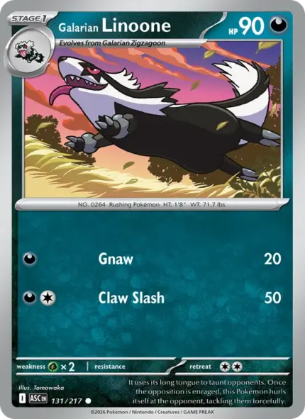 Galarian Linoone - Ascended Heroes - 131